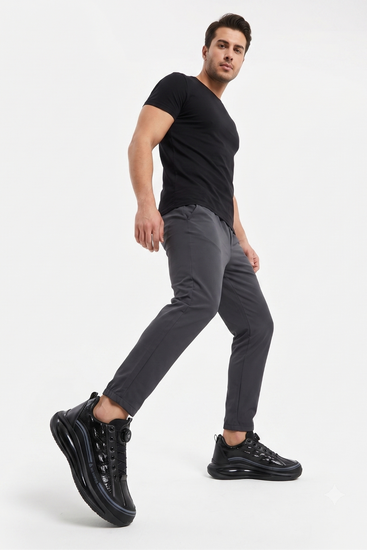 Tomato Bags Premium Akıllı Bağcıklı ve Kalın Tabanlı Timsah Dokulu Hava Yastıklı Sneaker görsel 4