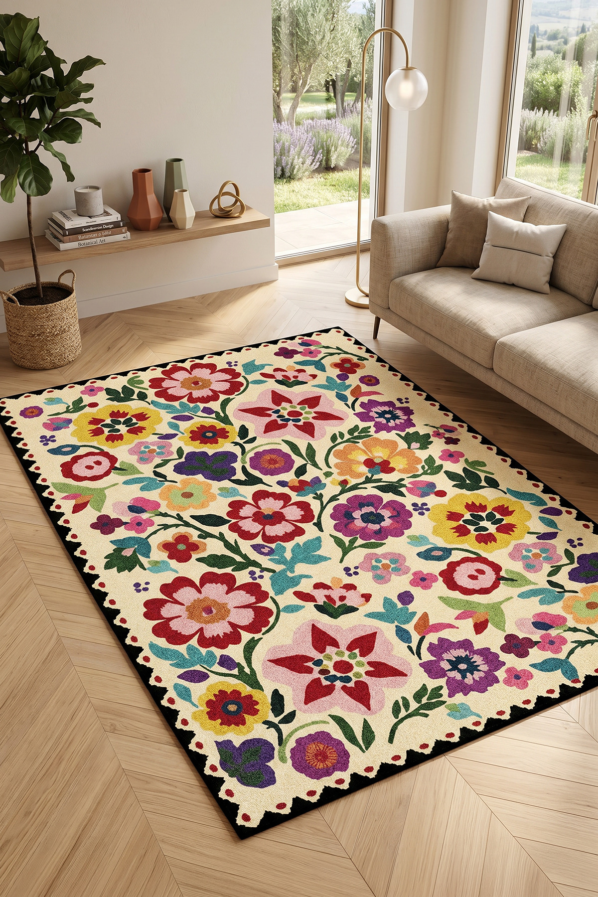 Digital Anti-Slip Washable Colorful Living Room Rug Kitchen Rug Aisle Rug