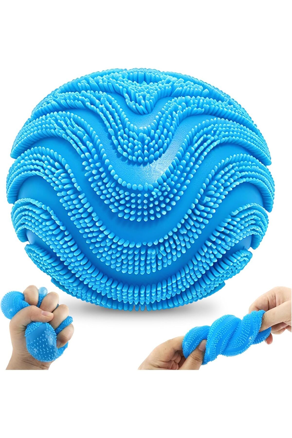 Generic Fuzz Ball –Sensory Stress Relief Squeeze Ball- One Per Pack (Wonder Waves)