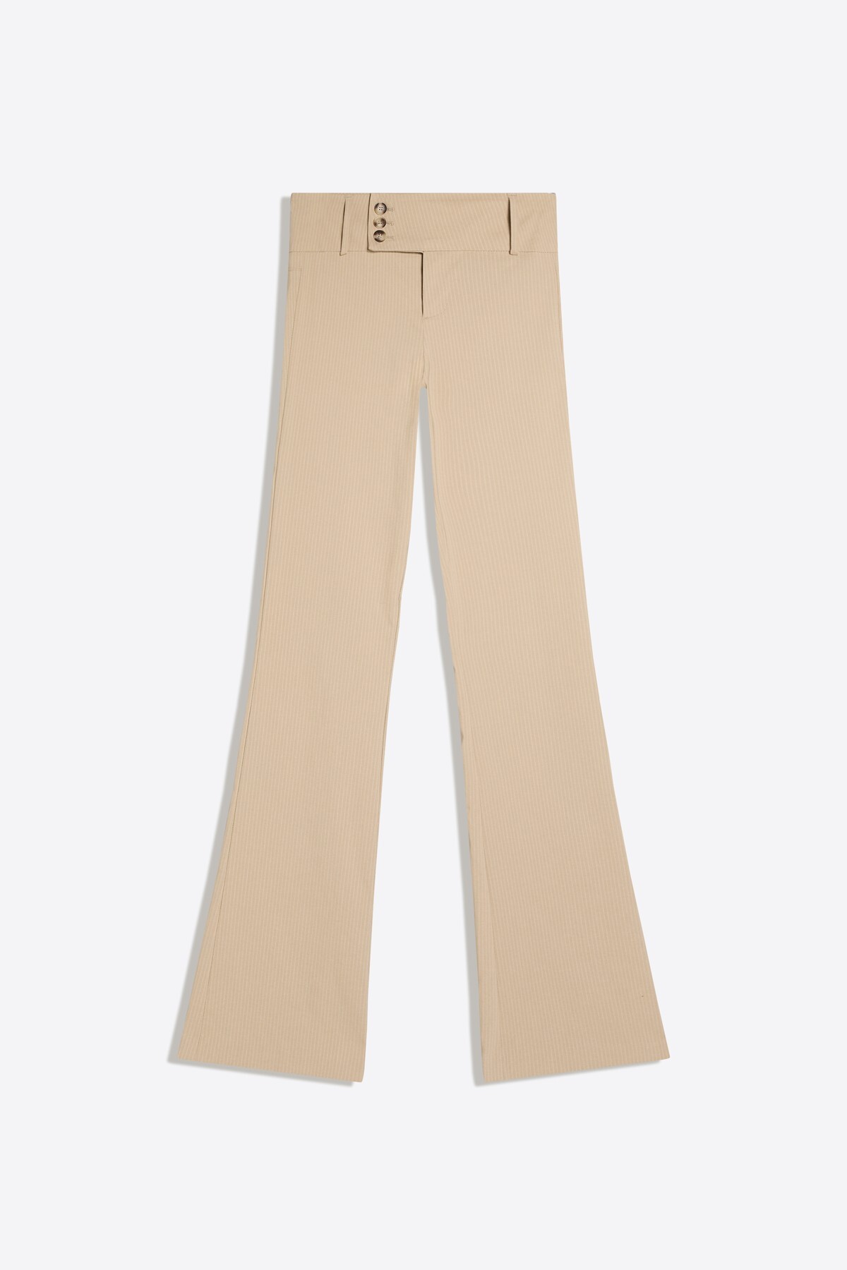 Bershka Bengalin kumaş flare fit pantolon görsel 2