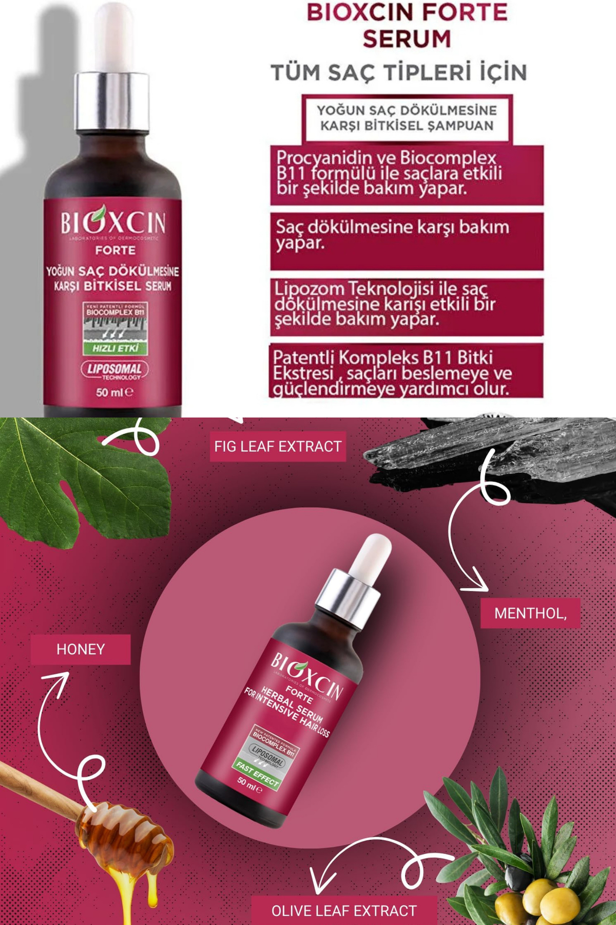 Forte Yoğun Saç Dökülmesi Karşıtı Saç Serumu 50 ML + Sprey Başlık HEDİYE — DLNY-Forteserum50mlspreybaşlıklı — تصویر 6 از 6