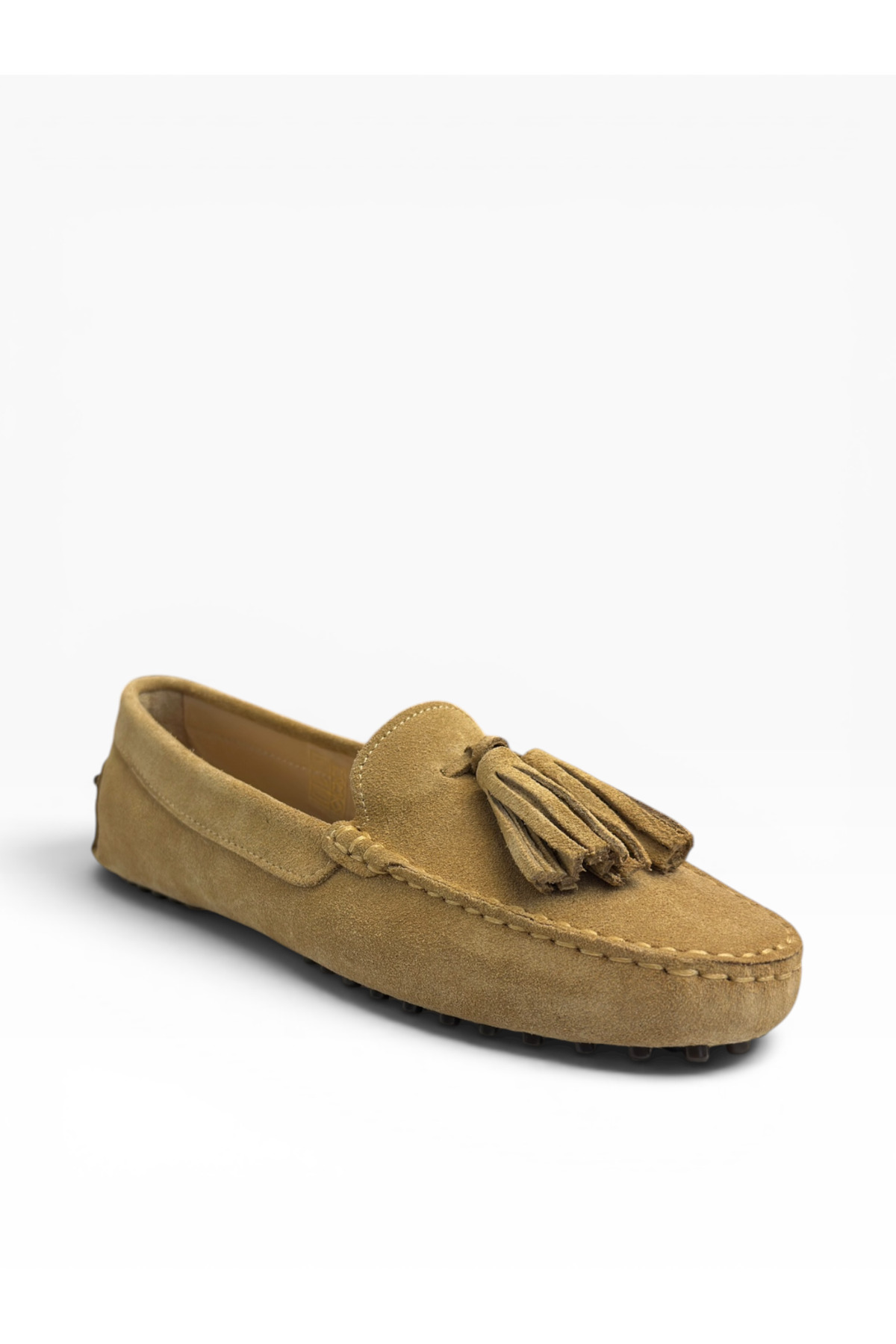 West To West Westtowest Kadın Camel Süet Loafer Püsküllü Babet Günlük Makosen Ayakkabı görsel 3