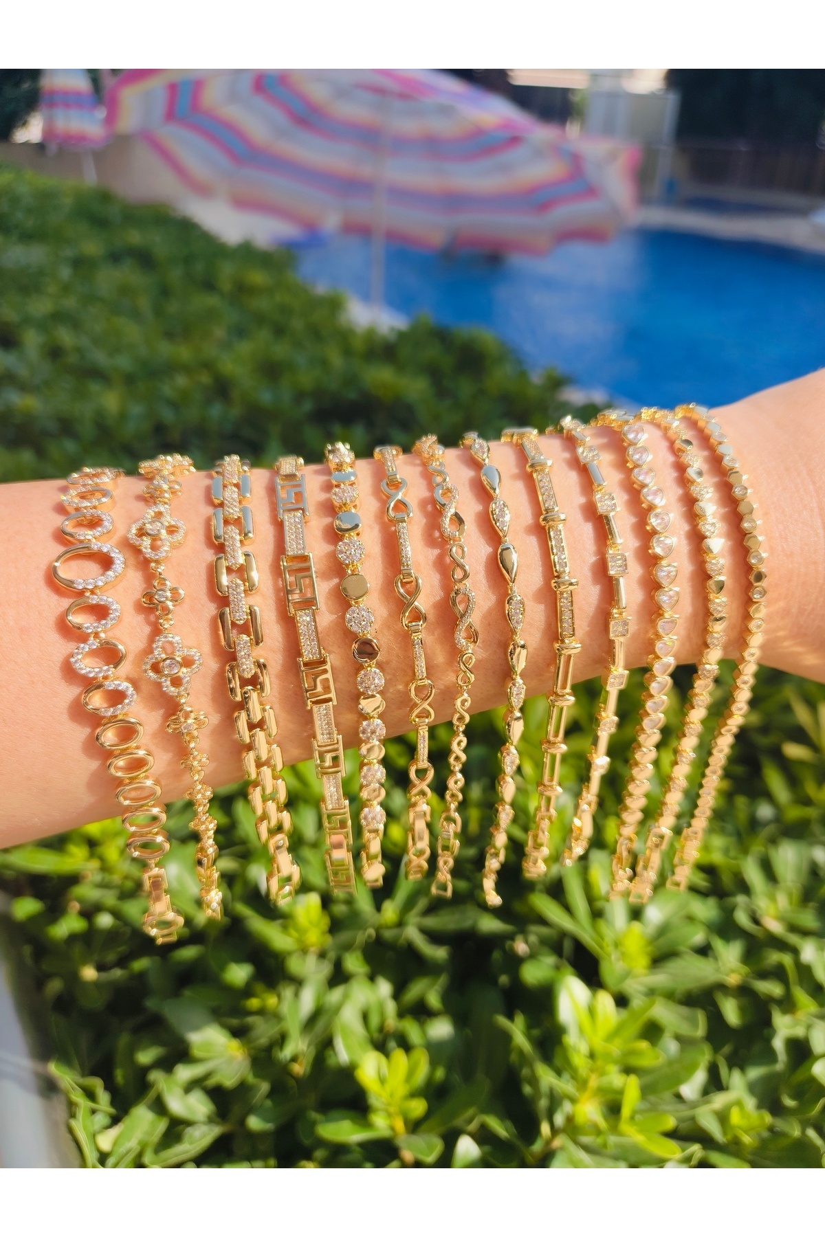 POKAK Altın Kaplama Vip Bileklik CM Jewelry Kuyumcu İşçiliği Renk Bileklik görsel 6