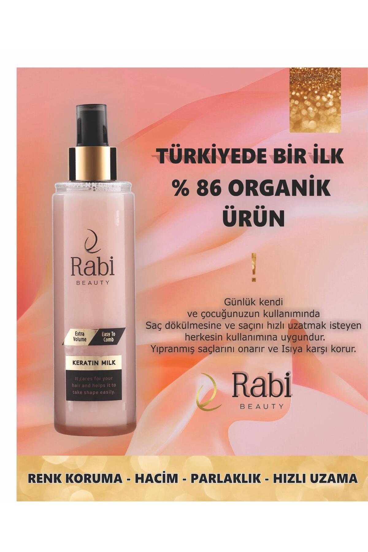 اسپری روشن کننده مو Rabi مدل Keratin Milk حجم 200 میلی لیتر — 200mlkeratinmilk