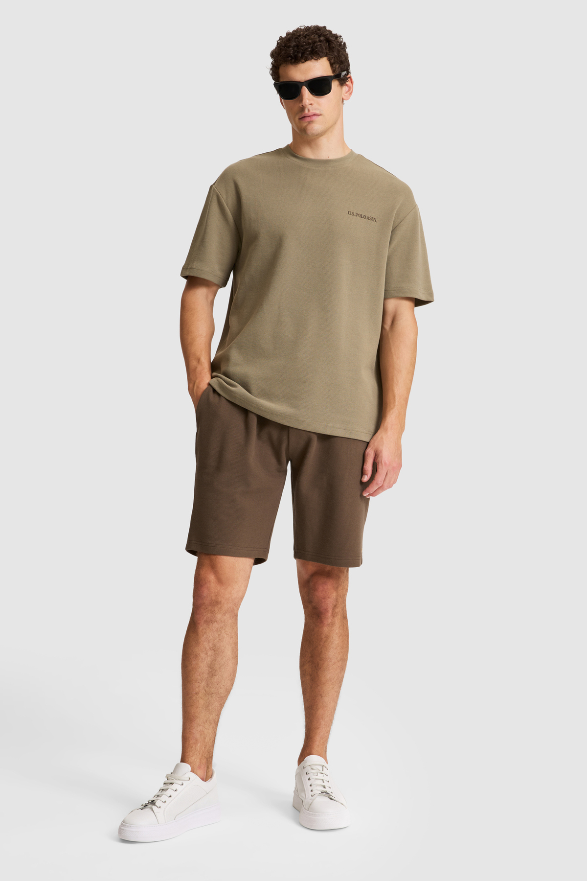 U.S. Polo Assn. Erkek Kahverengi Örme Şort 50327179-VR029