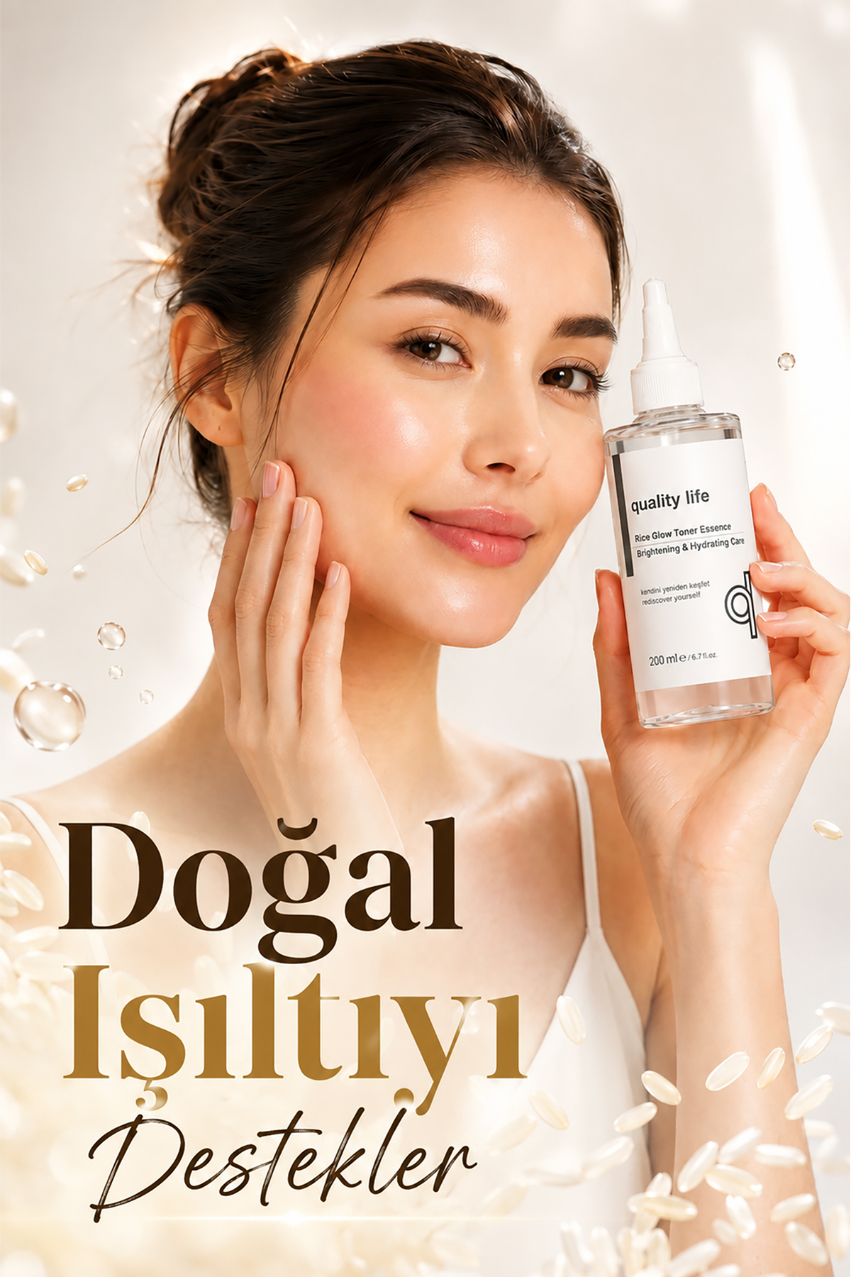 Pirinç Suyu Rice Milk Tonik Beyazlatıcı Aydınlatıcı Leke Karşıtı Nemlendirici Cilt Tonu Eşitleyici Vegan Sprey — kore-sütü-özü-saç-mayası-toniği-ürünleri — تصویر 3 از 8