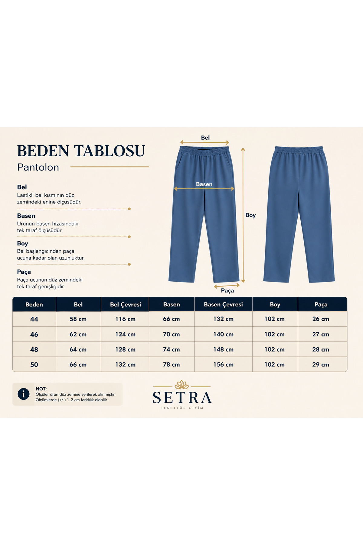 Kumaş Pantolon Unisex