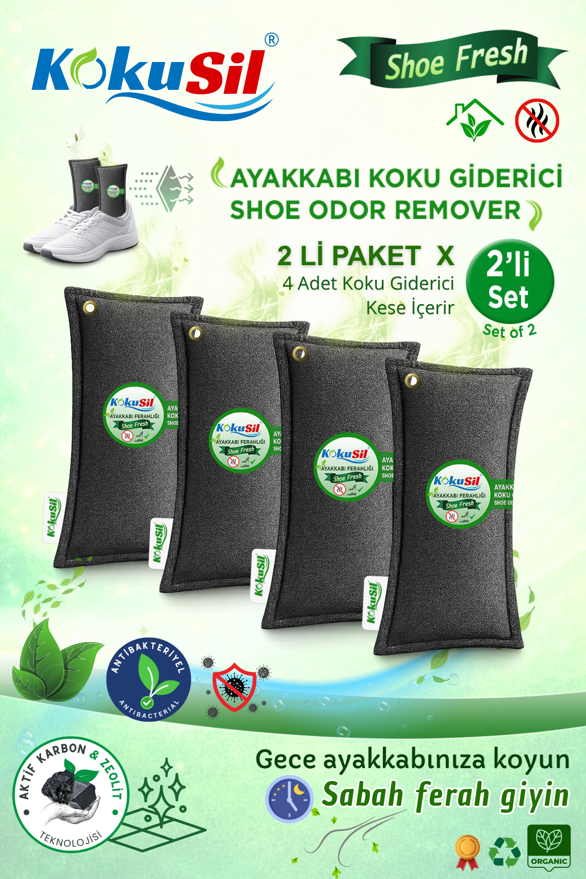 Ayakkabı Koku Giderici Shoe Fresh 2li Paket 4lü Set — KSA200