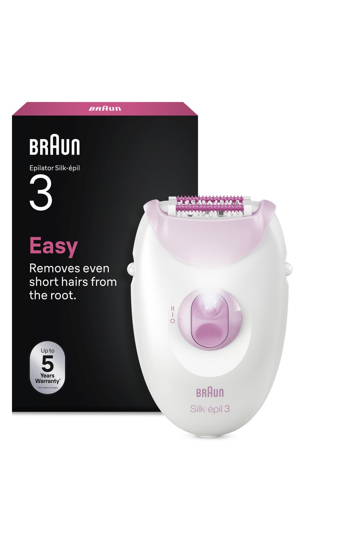 Braun Silk·épil 3 Kablolu Epilatör, Kalıcı Pürüzsüz Cilt, 3-000 — 80854885