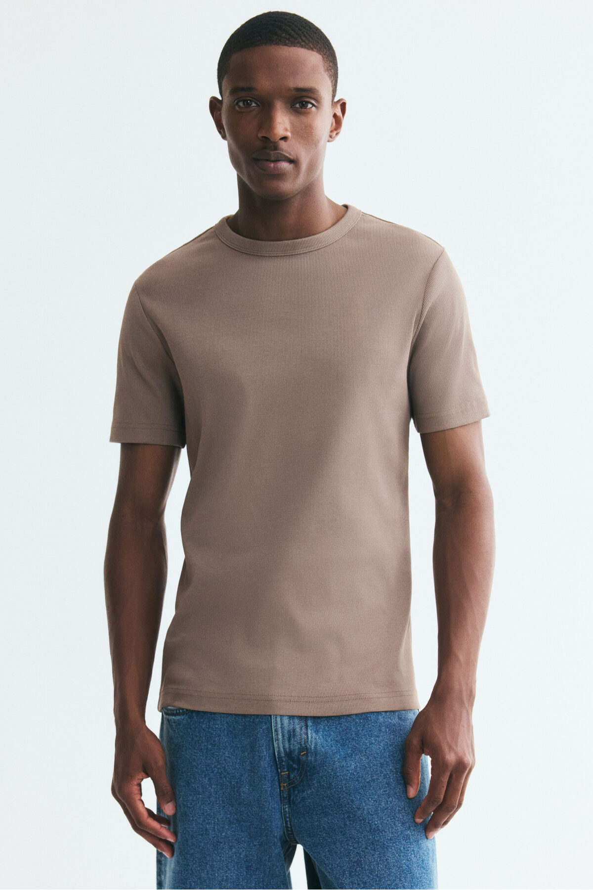 تی‌شرت آجدار اسلیم فیت اچ اند ام تی شرت H&M