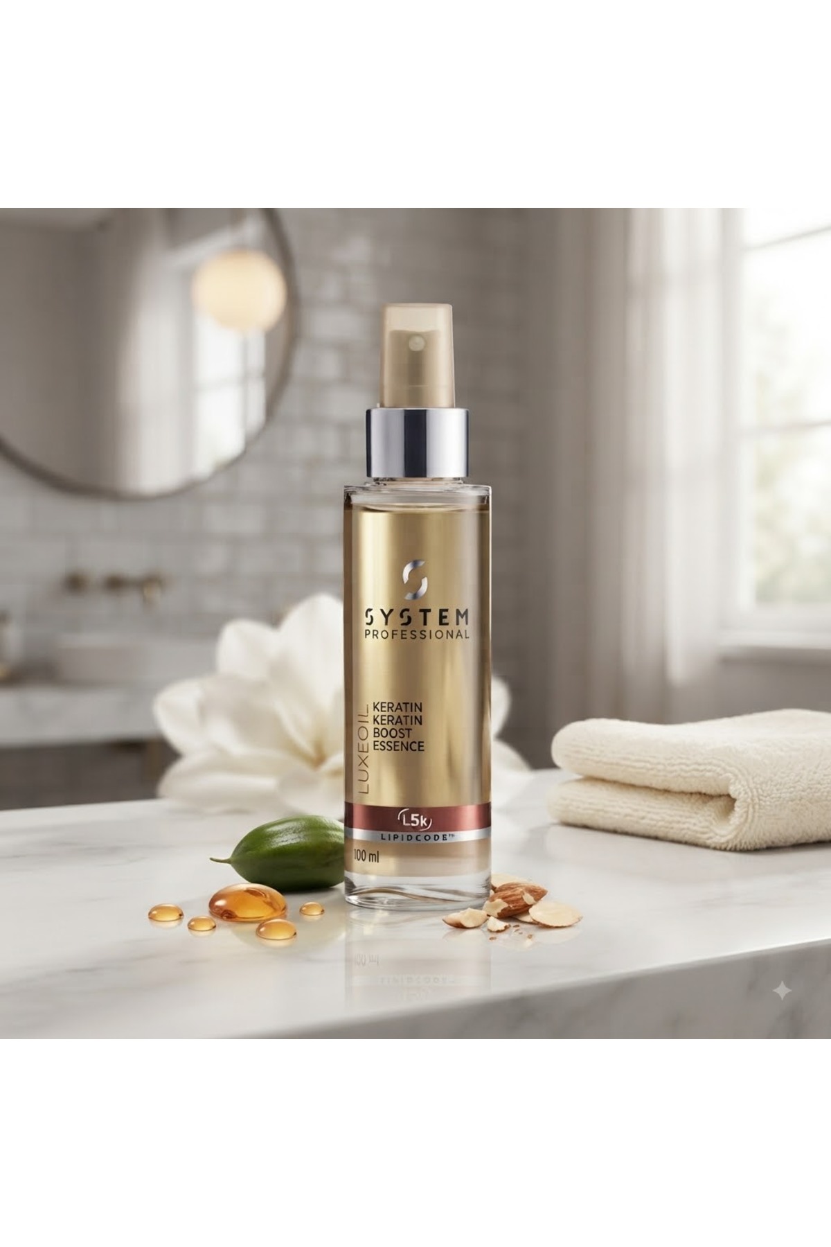 اسپری مراقبت از مو مایع سبک و تقویت کننده و مرطوب کننده Luxe Oil Keratin، ۱۰۰ میلی لیتر — LX-OIL-KRT-100-SPR — تصویر 4 از 4