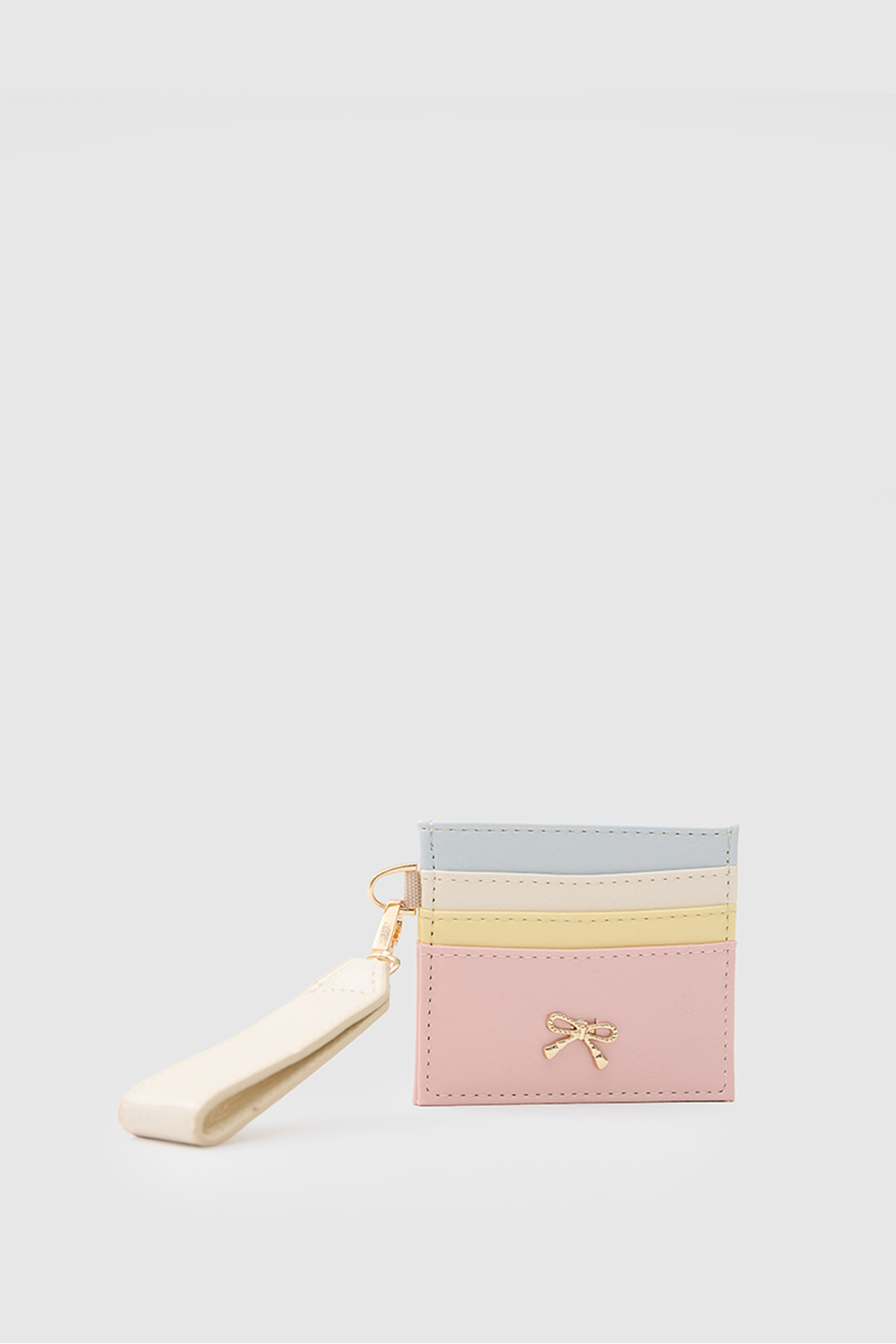 Lavora Bags Viona Kadın Fiyonk Detaylı Anahtarlıklı Parlak Suni Deri Kartlık görsel 8