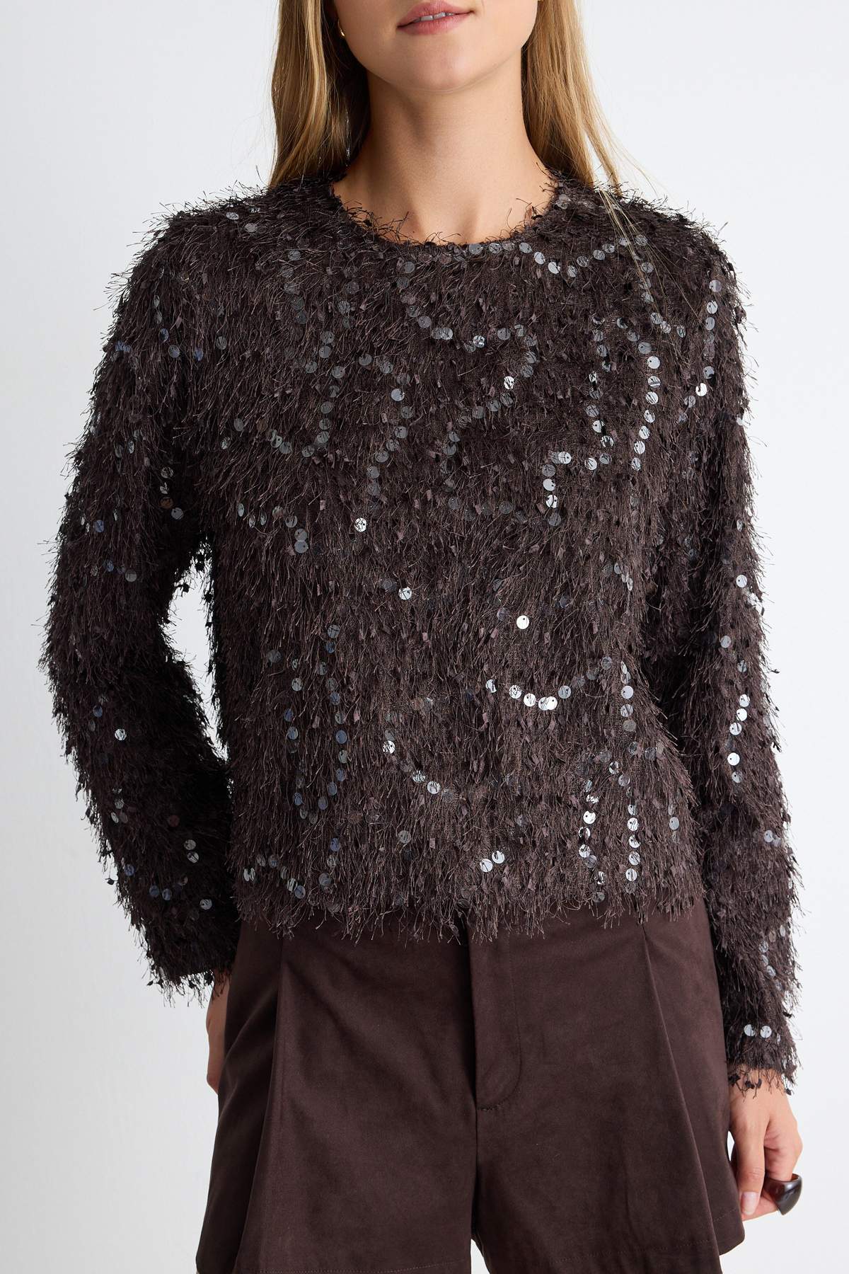 trendyolmilla-womens-brown-textured-long-loos