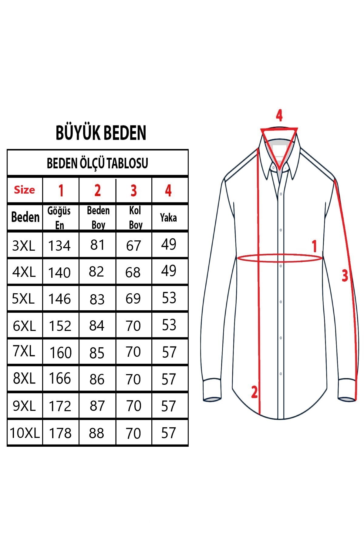 TOUSUS Erkek Büyük Beden Siyah Pamuk Düğmeli Yaka Cepli Uzun Kol Gömlek görsel 4