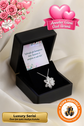 Lucente Jewellery Işıklı Hediye Kutulu Anneler Günü Hediyesi 925 Ayar Gümüş K...