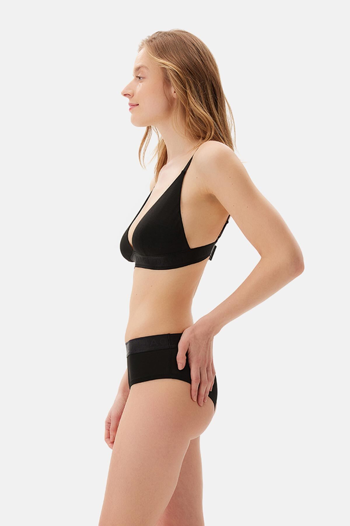 Dagi Siyah Basic Modal Soft Sütyen görsel 4