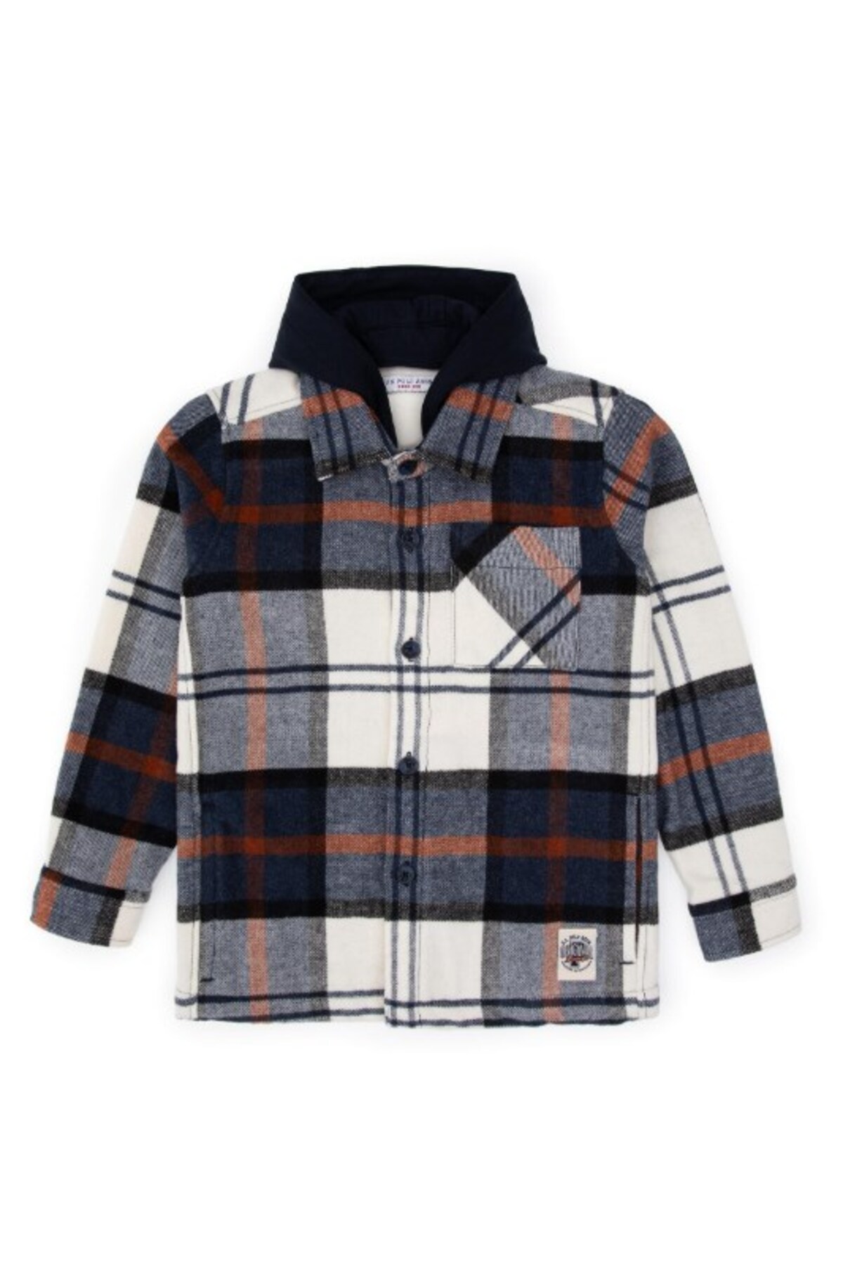 U.S. Polo Assn. ERKEK ÇOCUK 2243959 ALBERT DOKUMA GÖMLEK — سرمه‌ای