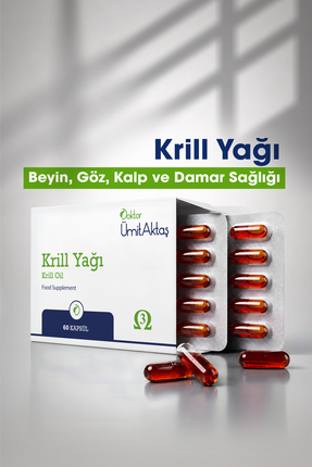 Dr. Ümit Aktaş Krill Yağı - 500mg - Kolin Ve Astaksantin Içeren Hava Sızdırma...