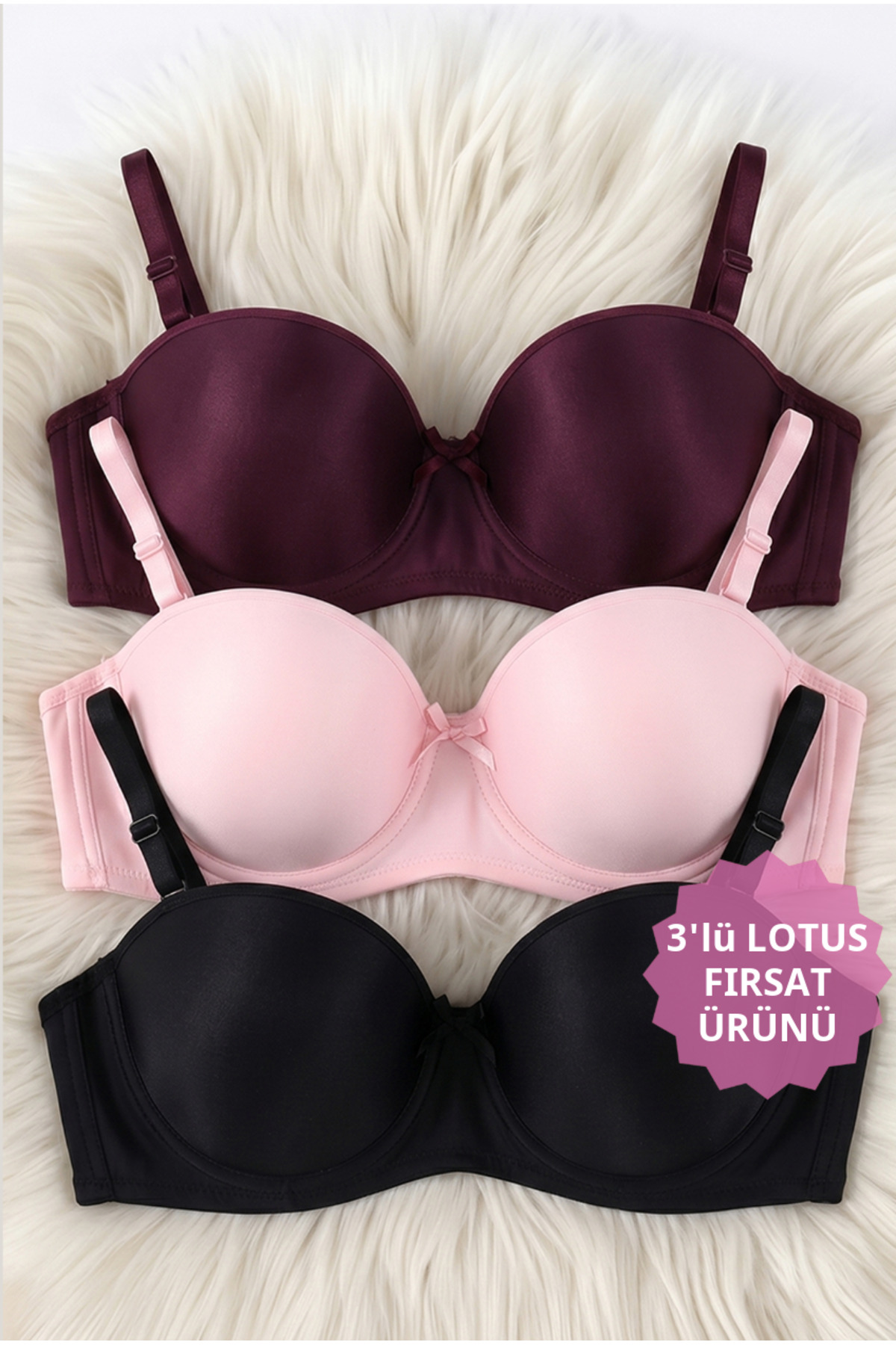 Women's Unfilled Stranded Gatherer 3-Piece Bra Set