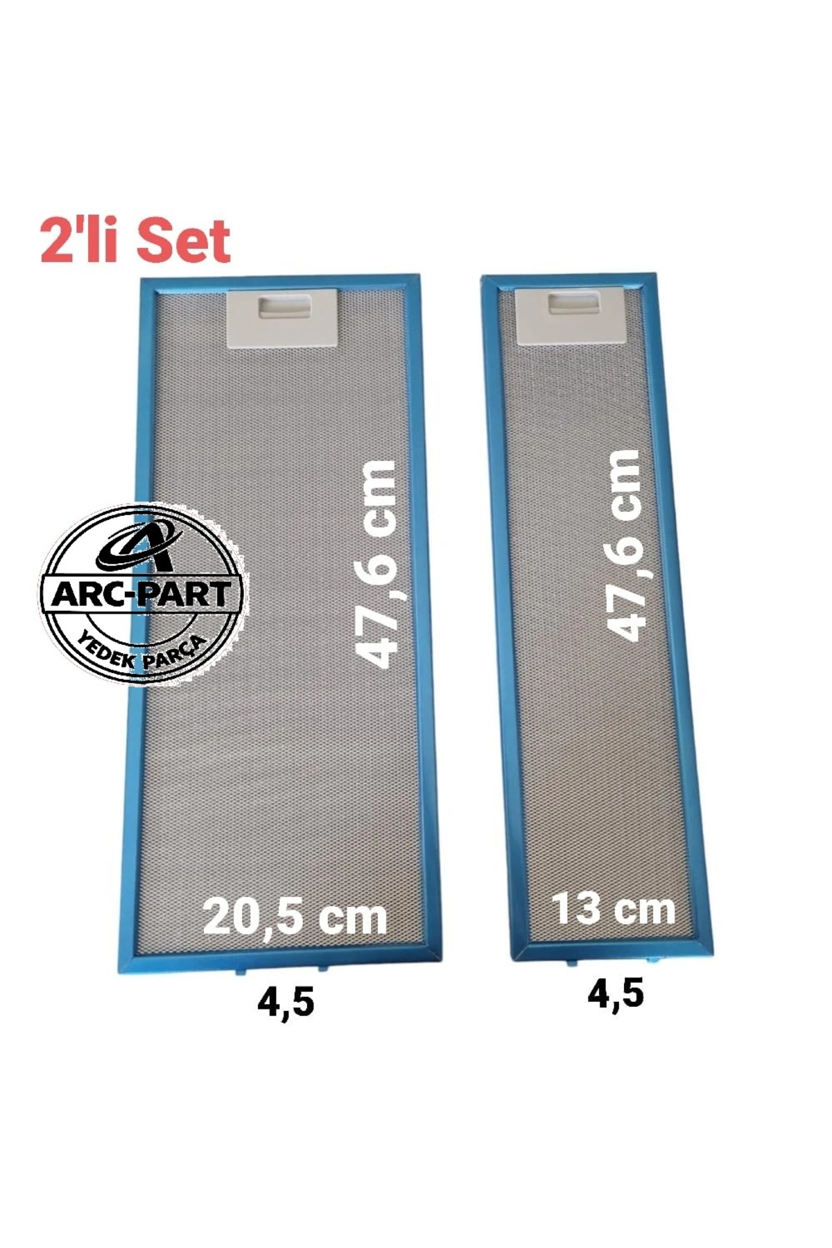 Esty 1390 ASPİRATÖR ALÜMİNYUM FİLTRE TAKIMI 2 ADET (İÇ-DIŞ GÖNDERİLİR)