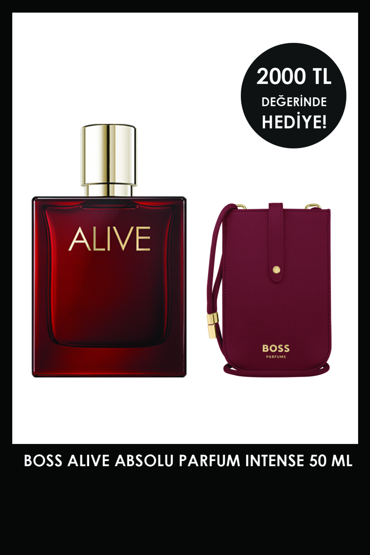Boss Alive Absolu Parfum Intense 50 ml Kadın Parfüm + Telefon Kılıfı SET — hugoboss set07