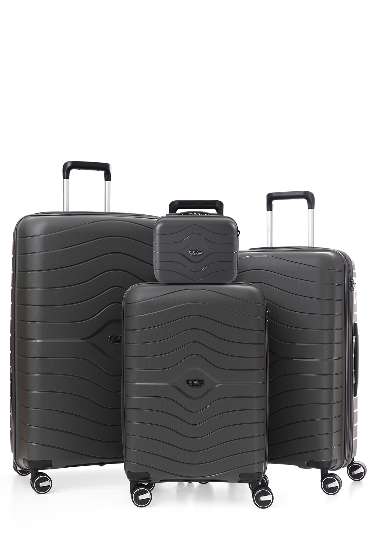5242 4-Piece Set Gusseted Polypropylene Super Flexible Unbreakable Wheeled Suitcase Travel Entress