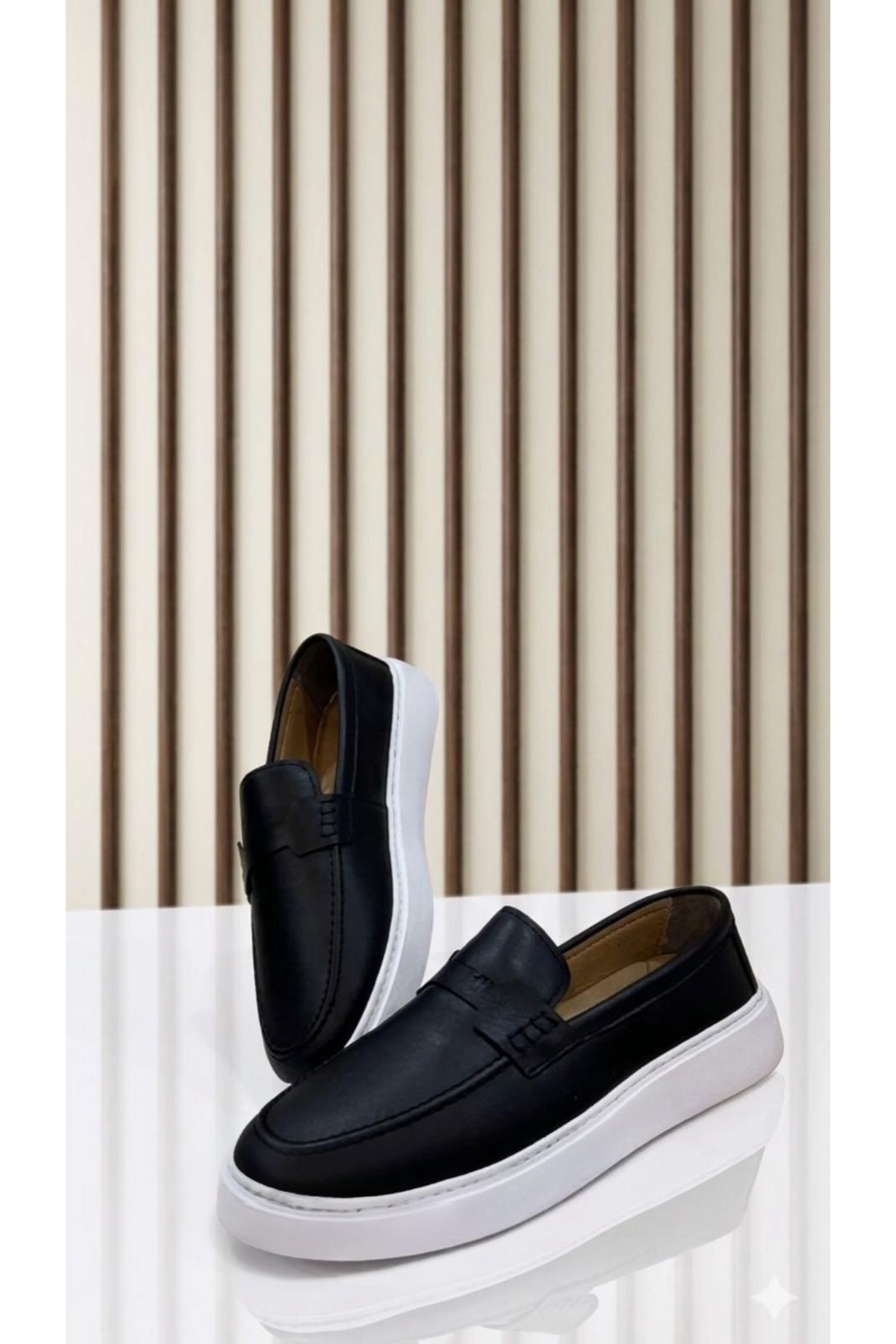 Milano Saphir LOAFER AYAKKABI HAKİKİ DERİ CİLT DİKİŞ DETAYLI EVA TABAN