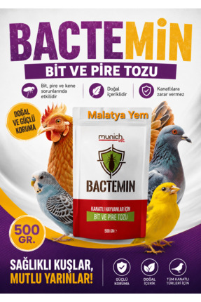Munich Vet Bactemin Kanatlı Hayvan Bit Pire Tozu 500 gr