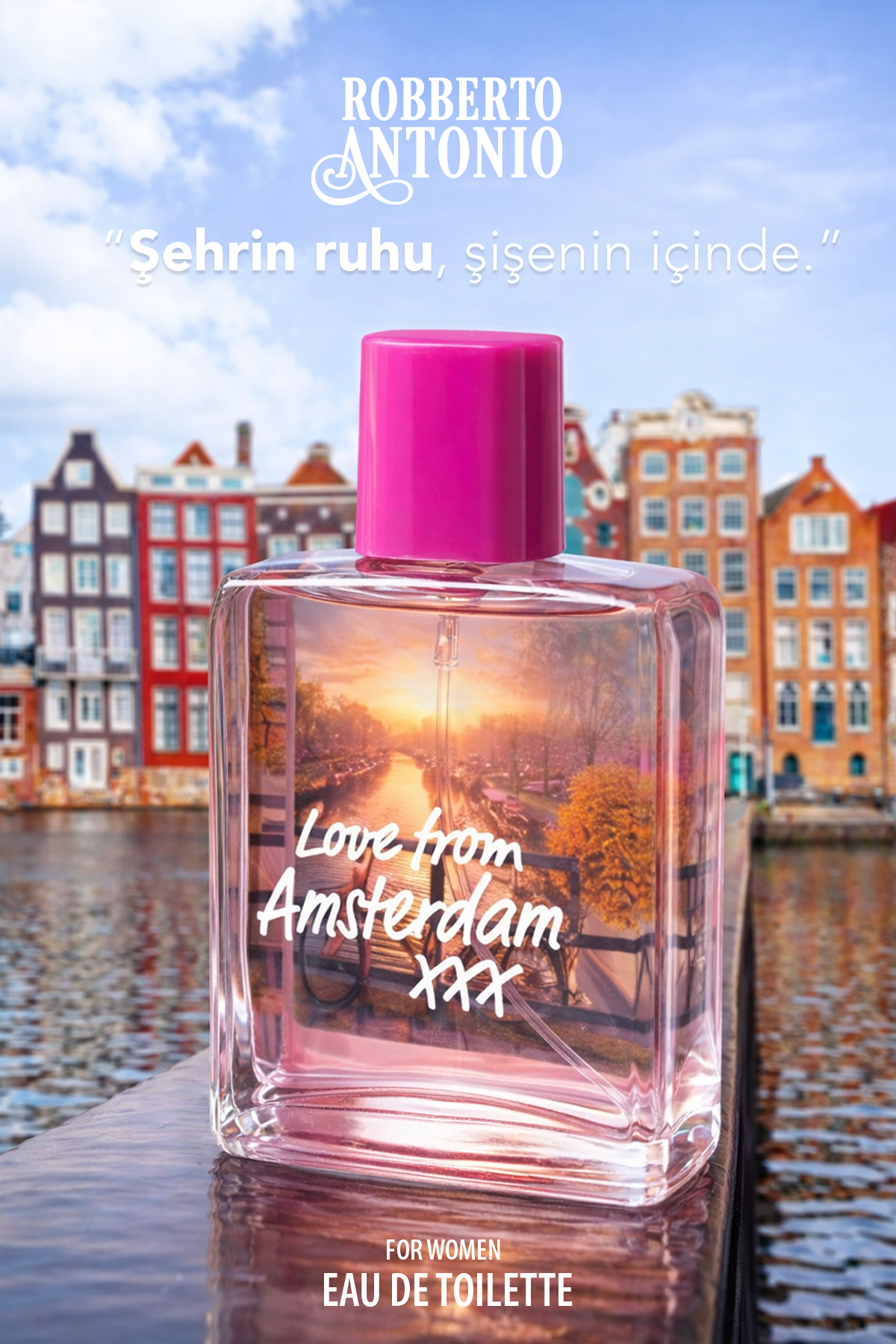 عطر زنانه Love From Amsterdam EDT 100 ml با رایحه برگاموت و پچولی گلدار