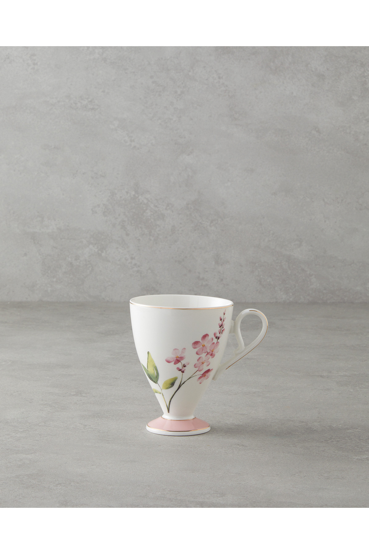 Valentina New Bone China Kupa 300 ml Pembe