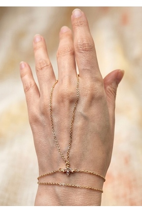 Vivante Lotus Çiçeği Figürlü Çelik Gold Şahmeran