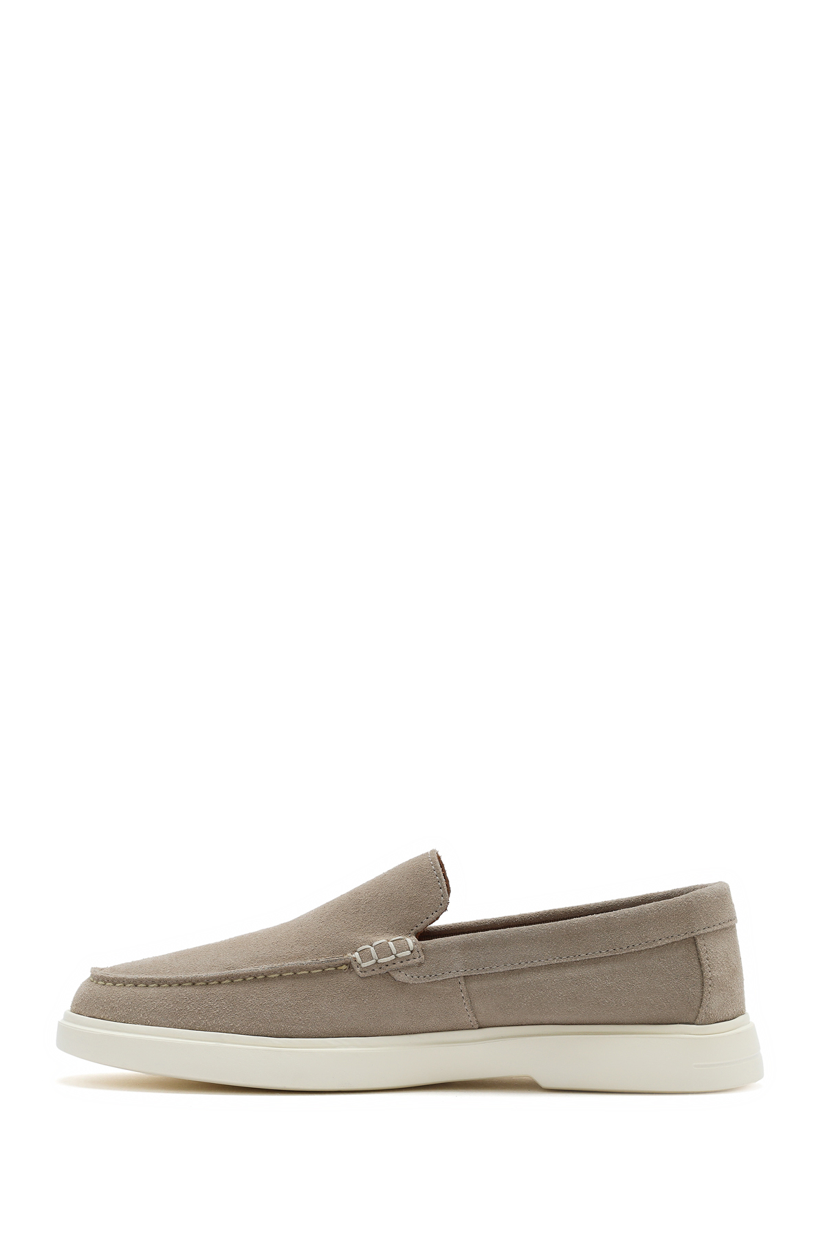 Derimod Erkek Bej Süet Deri Casual Loafer 26SFD707610 görsel 3