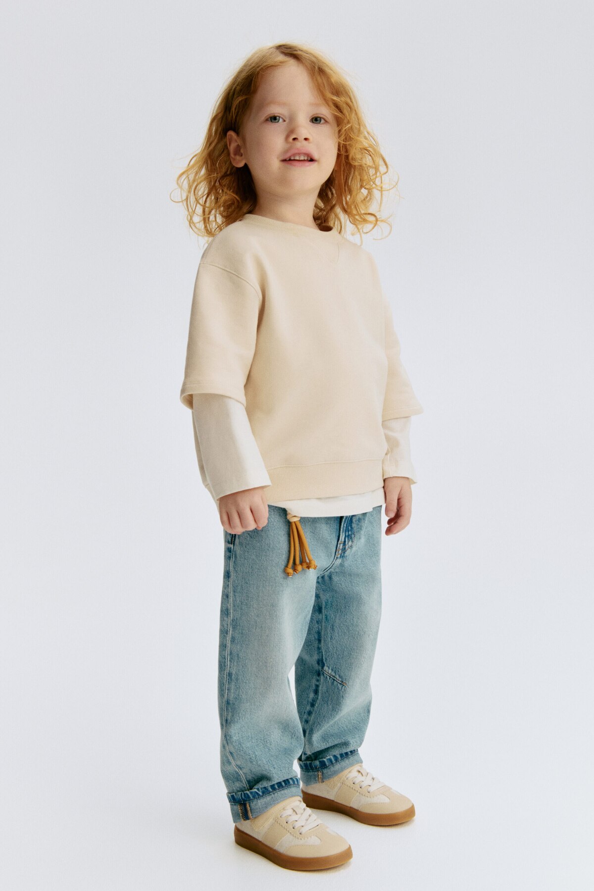 شلوار جین نخی طرح Jogger اچ اند ام شلوار جین H&M