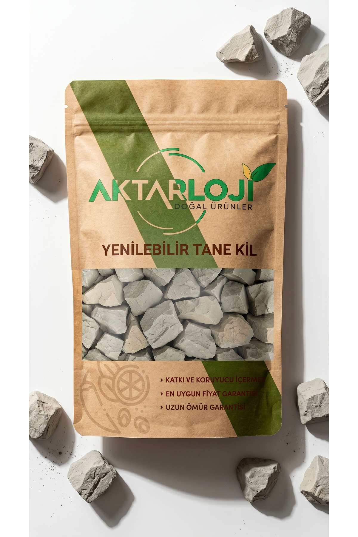 150 Gr Doğal Tane Kil Yenilir Taş Kil Yeşil — A1-Tane-Kil-150-gr — تصویر 3 از 8