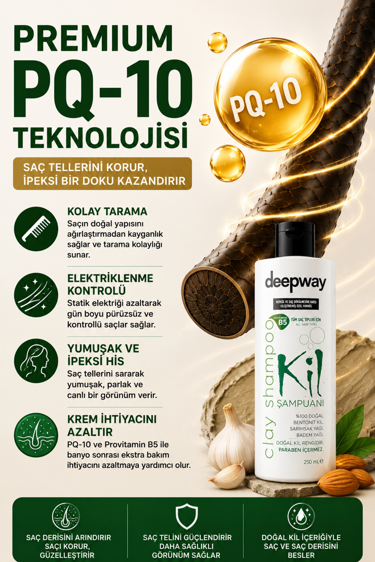 Deepway Kil Şampuanı Egzama, Sivilce ve Dökülmesini Durdur — sampu01 — تصویر 4 از 4