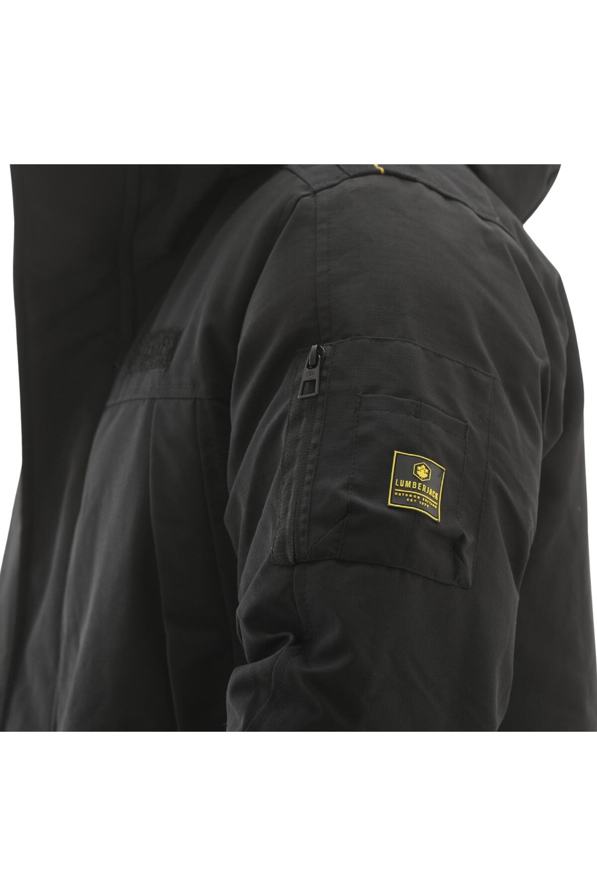 lumberjack 102024162-R 5W Ml Enıgma 3Le-86 5Pr Erkek Mont Siyah görsel 8