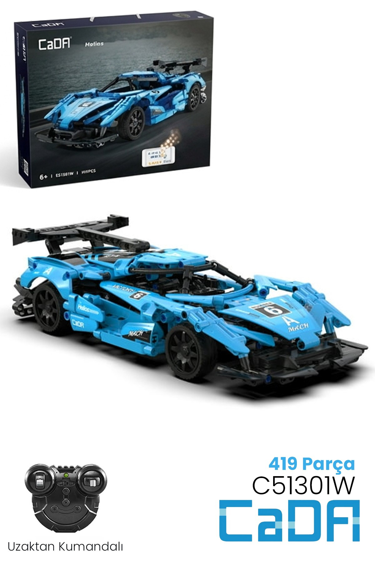しょこぴょん 4/5 dweセット Vagonlife Cada Uzaktan Kumandalı Helios Spor Araba (419 Parça