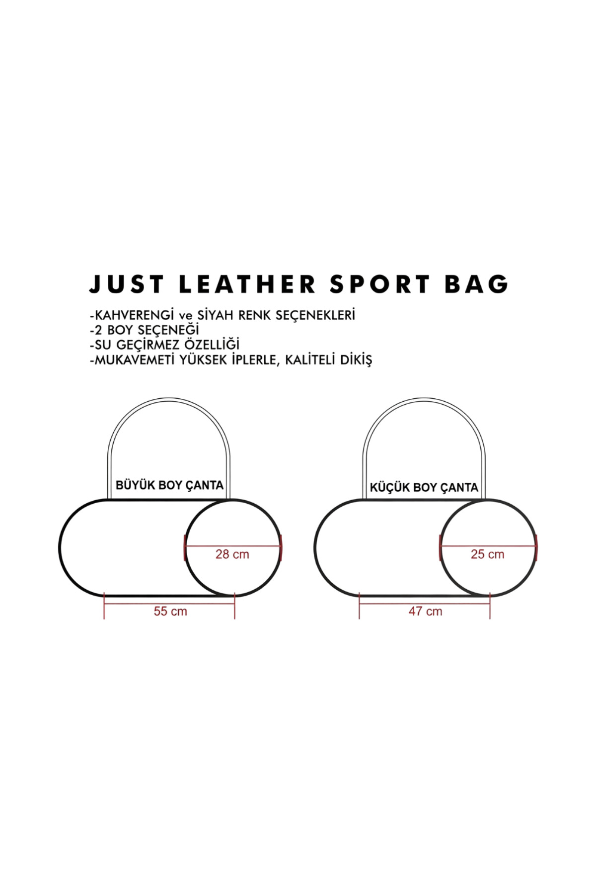 Just Nutrition Just Leather Sport Fitness Bag Siyah Spor Çantası Omuz Askılı Küçük Boy görsel 4