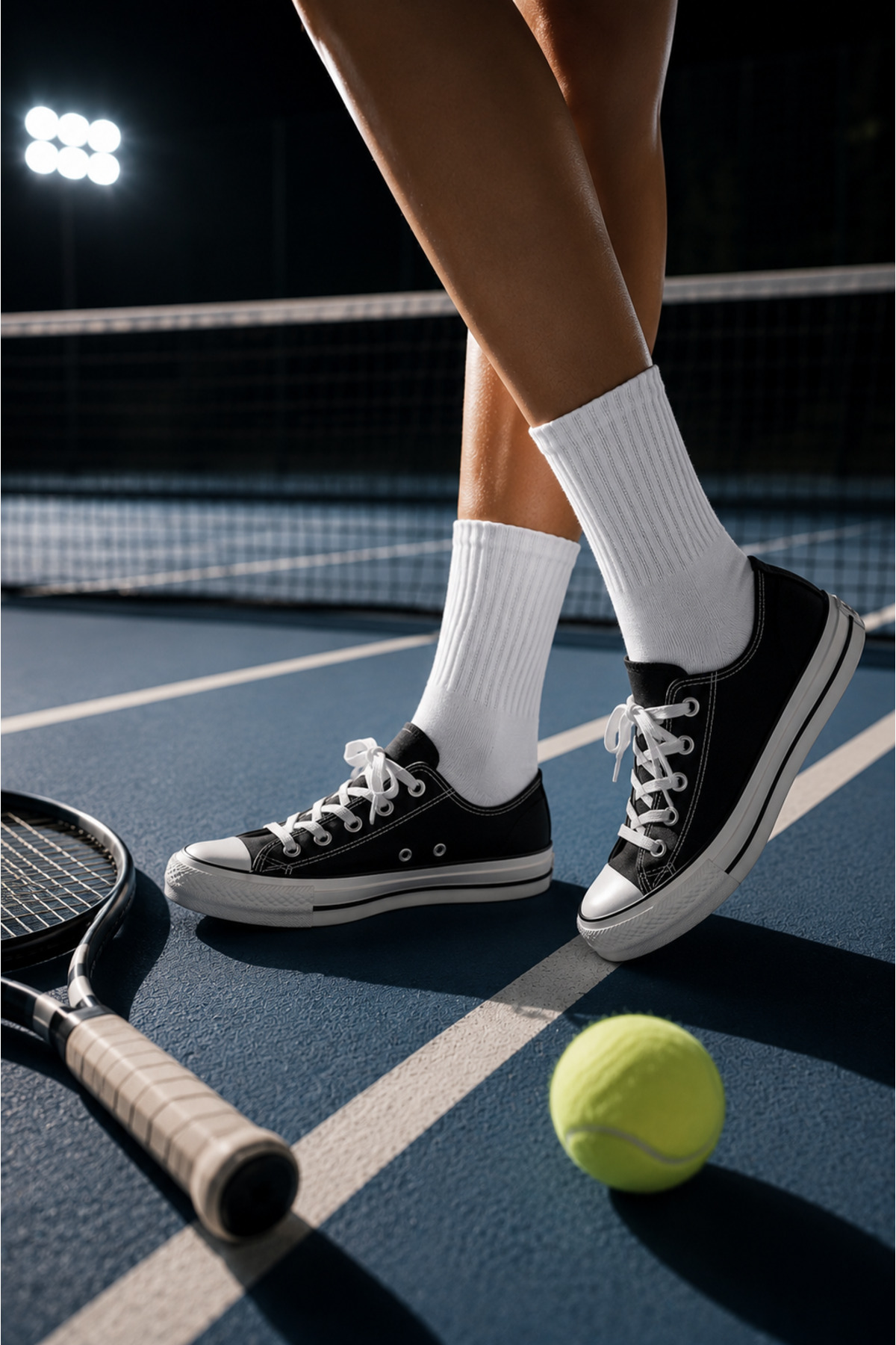 SOLDE SOCKS SOLDE 2 Çift Beyaz Düz Tenis Çorabı Unisex Pamuklu Spor Çorap Kadın Erkek🤍🧦(Deneme Paketi) görsel 4