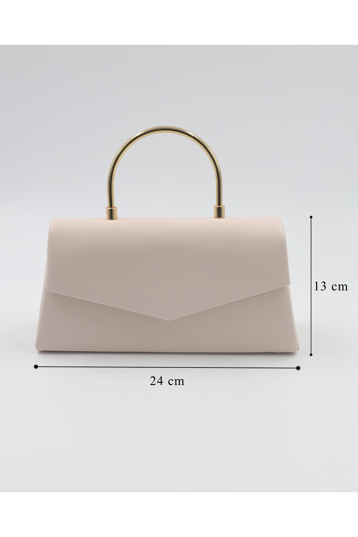 lalettobags Kadın Pudra Mektup Kapaklı Abiye Davet Çantası -Zincir Askılı görsel 4
