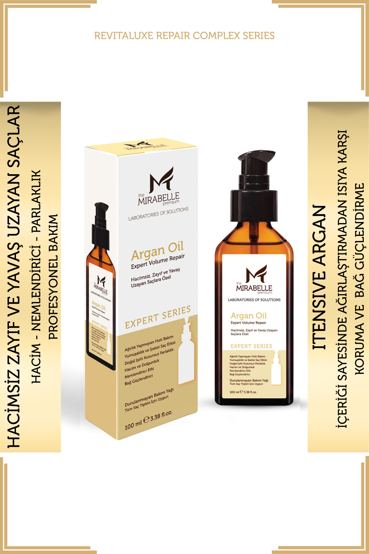 The Mirabelle Premium روغن مراقبت از مو آرگان ۱۰۰ میلیلیتری — MIRAARGANYAG