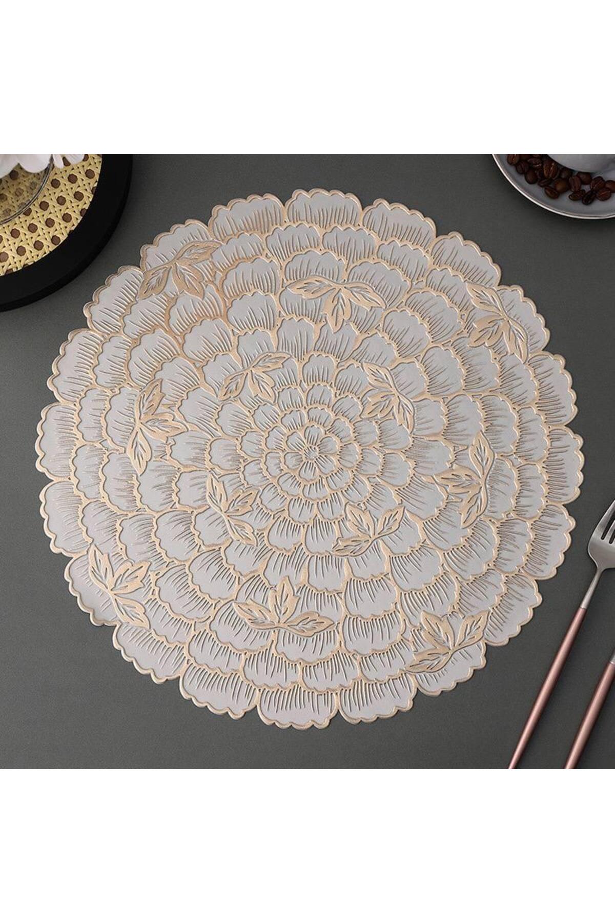 6-Piece American Service Flower-Gold