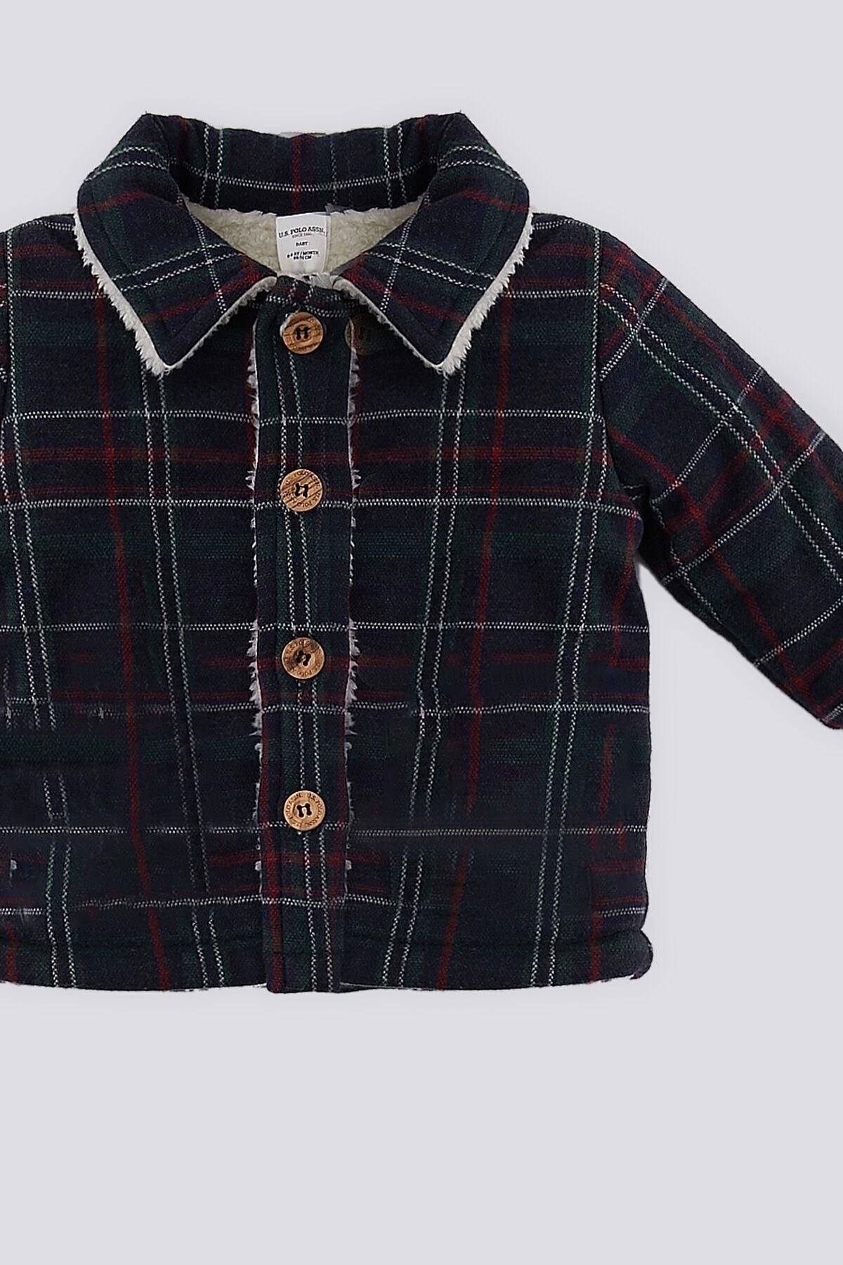 ست ۲ تکه نوزاد سرمه‌ای یقه‌پیراهنی دکمه‌دار U.S. Polo Assn — 3