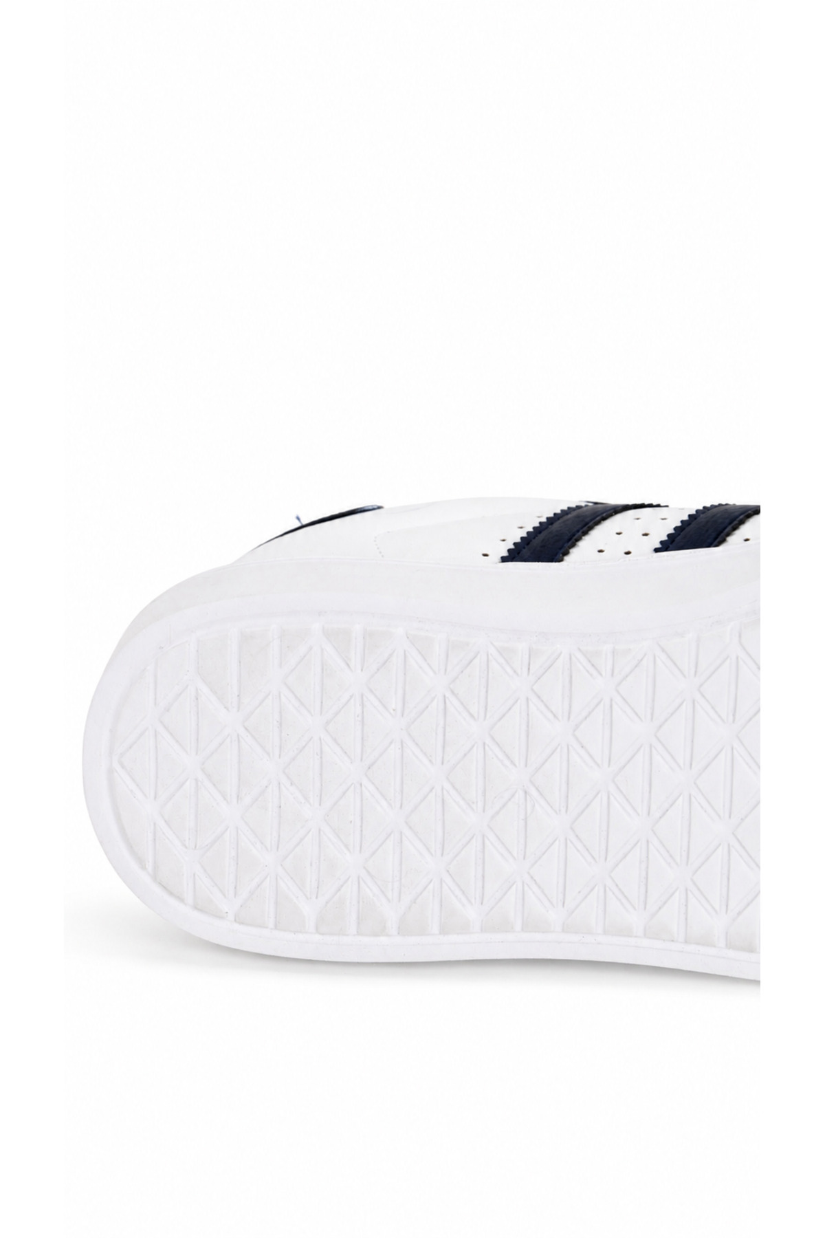 TROVIX Premium Lacivert-Beyaz Erkek Sneaker, Suni Deri & Süet, Beyaz EVA Taban görsel 8