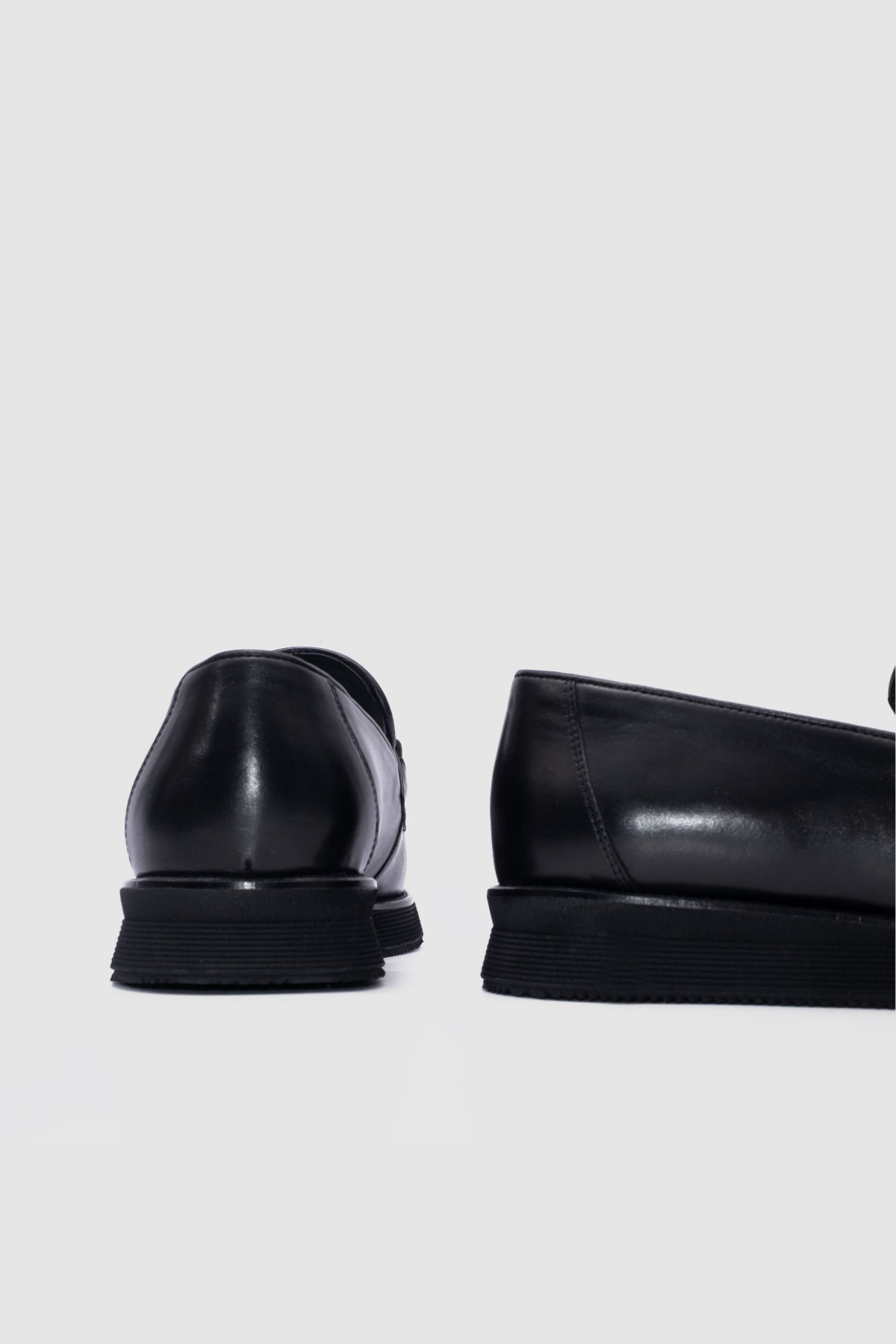 TOGO Erkek Siyah Hakiki Deri Tokalı Loafer Ayakkabı [TG052376] görsel 5