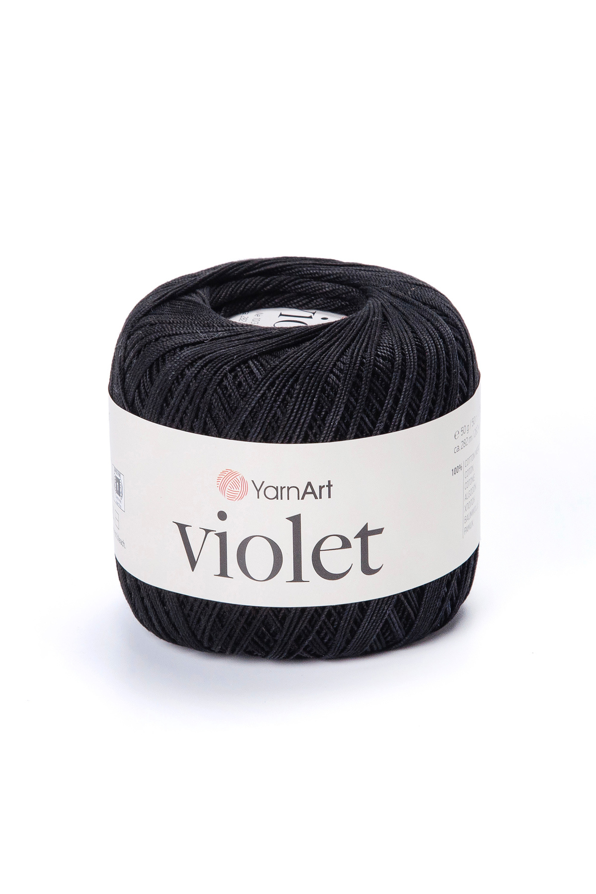 Purple number 　No12　2002　 Summer Yarnart Vıolet - Merserize Dantel Ipi Siyah-999 - Fiyatı