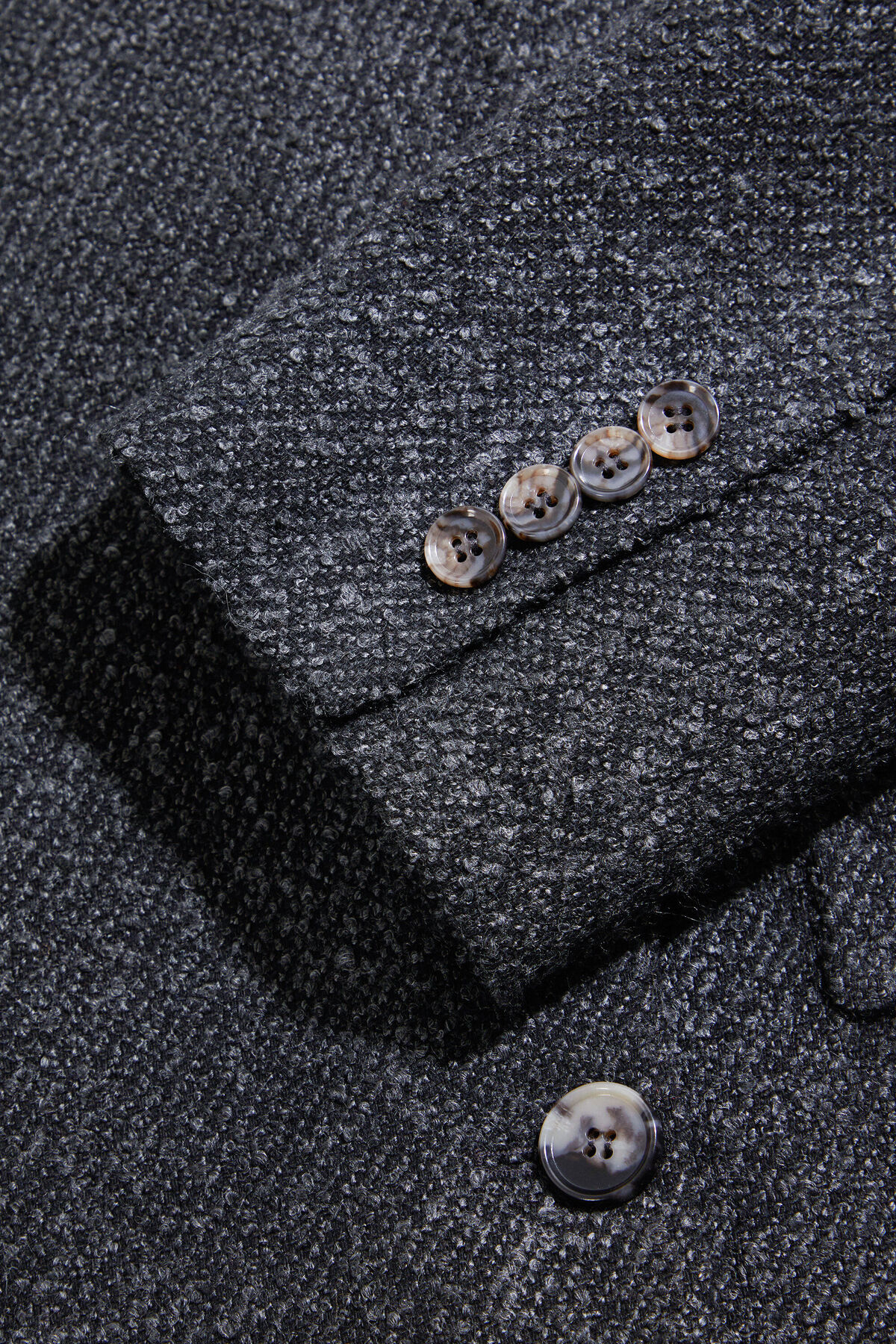 W Collection ANTRASİT KRUVAZE KISA KABAN görsel 4