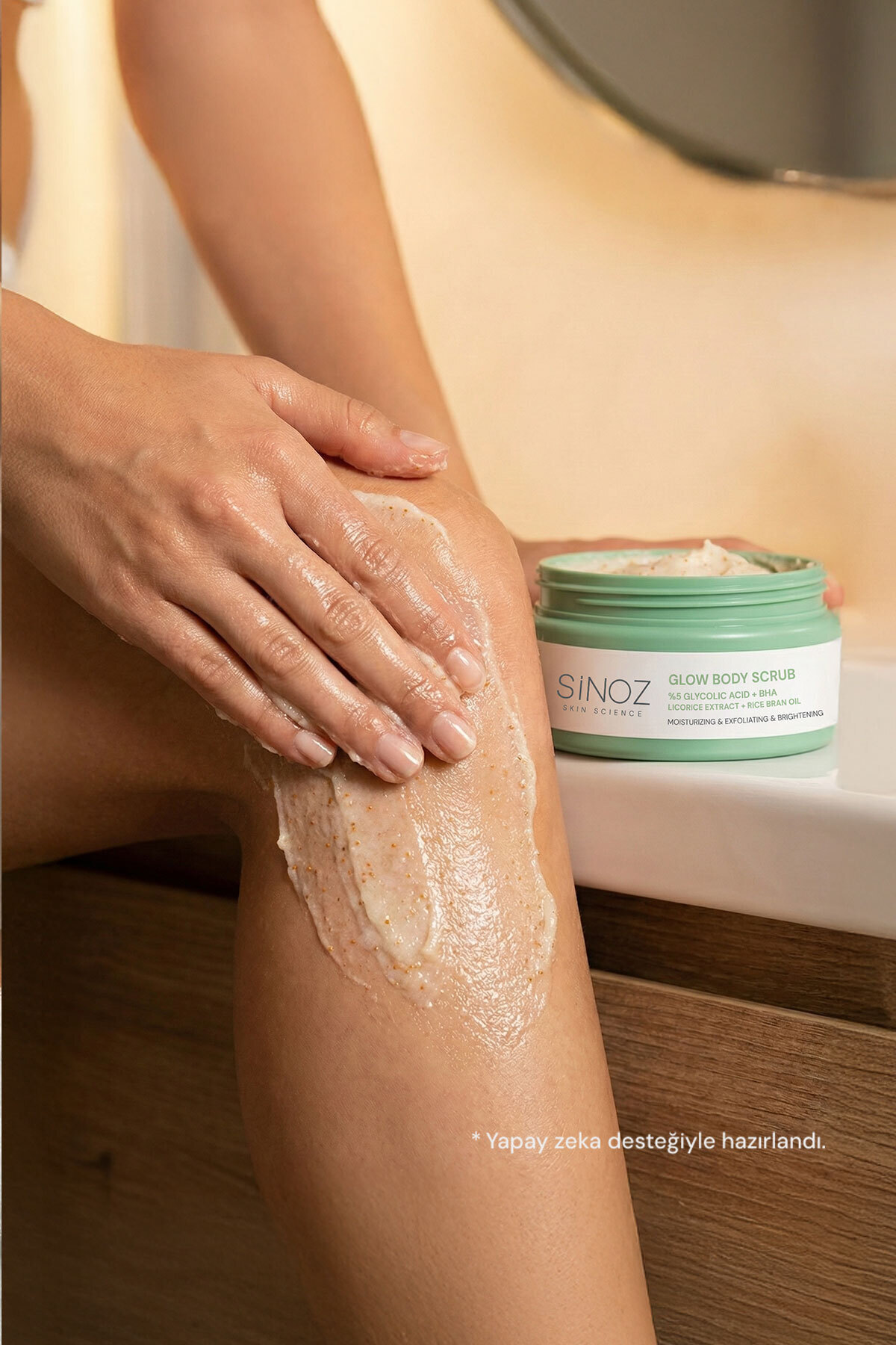 Nemlendirici Arındırıcı ve Aydınlatıcı Glow Vücut Peelingi %5 Glikolik Asit 200 gr — 10.11.19.018.300.10 — تصویر 8 از 9