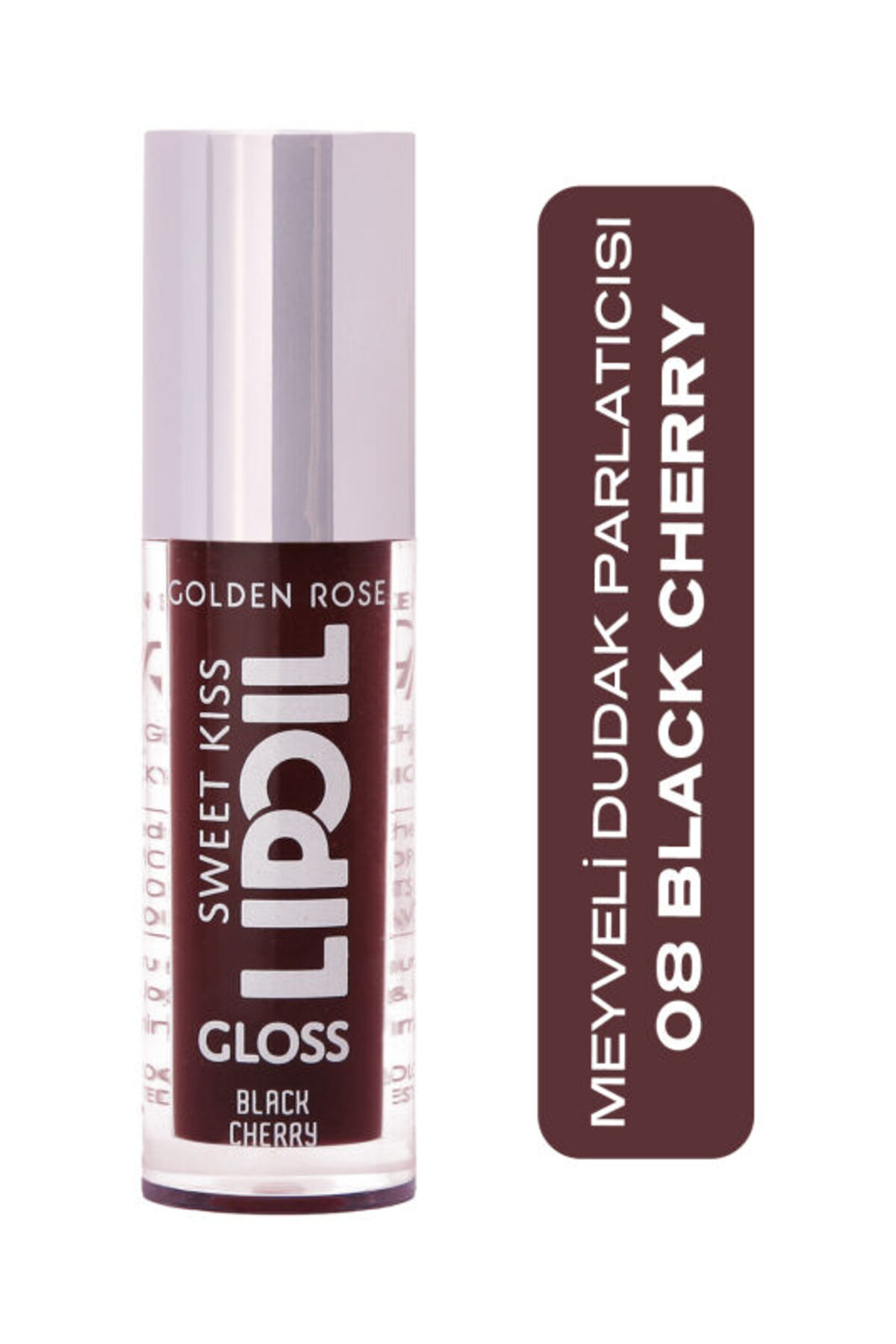Golden Rose Sweet Kiss Lip Oil Gloss - 08-Black Cherry - Dudak
