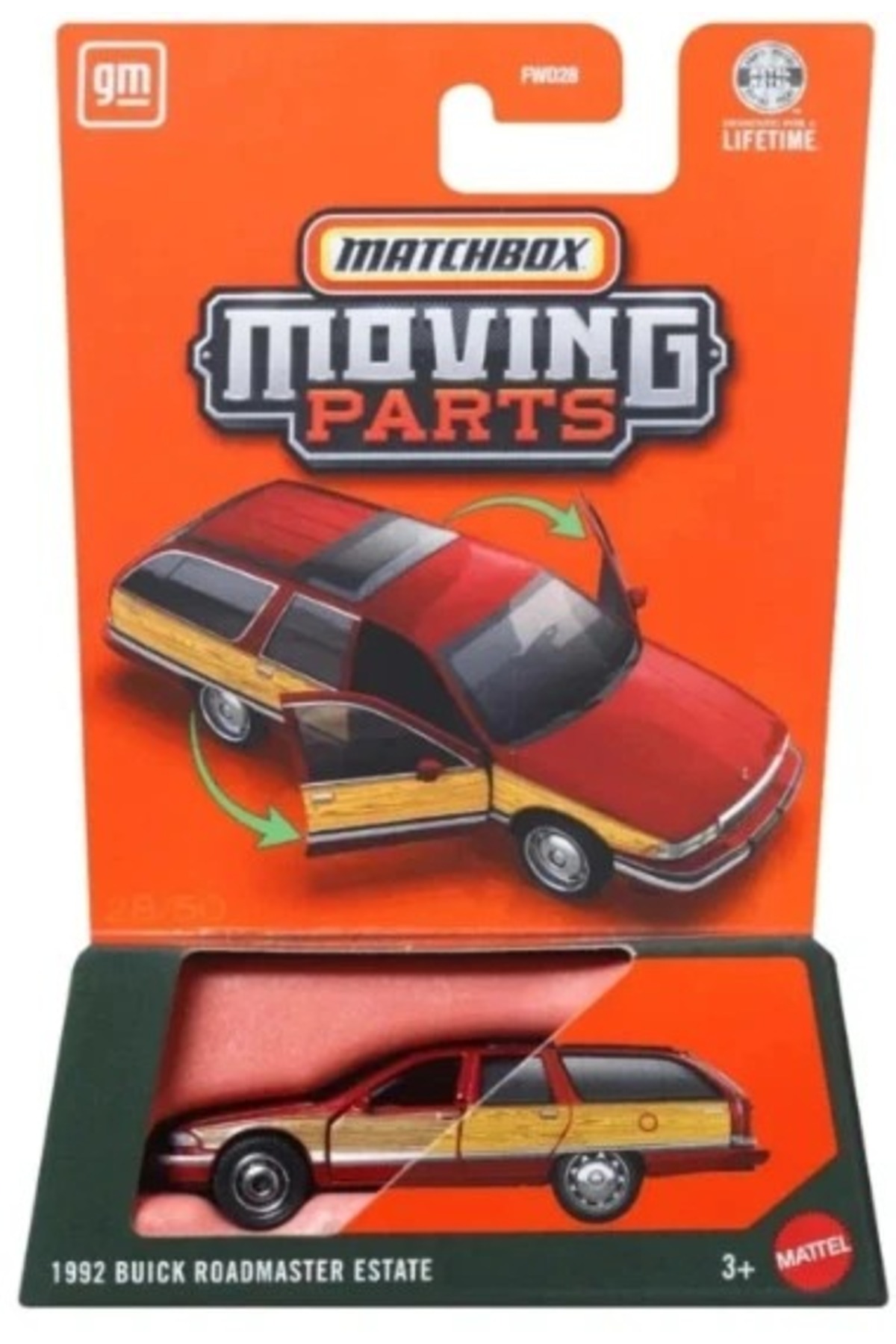HOT WHEELS Matchbox Moving Parts 1992 Buick Roadmaster Estate with Opening Doors Detailed 1:64 Model Car